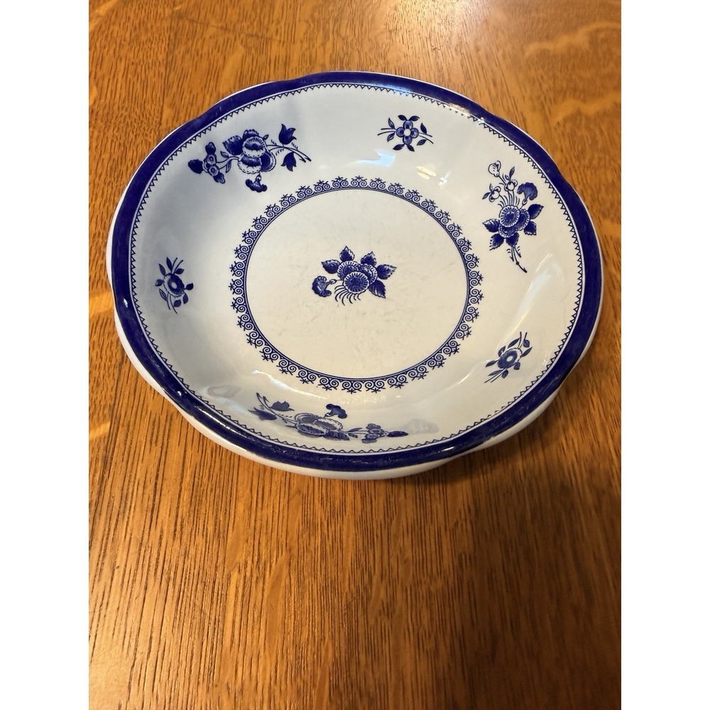 Spode England Gloucester 6.5" Cereal Bowl Blue Flowers Fine Stone